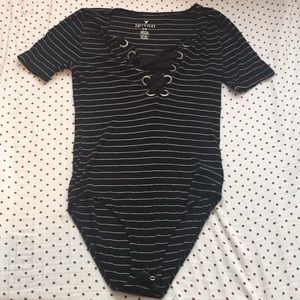 AEO striped bodysuit